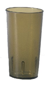 TUMBLER,PLASTIC,TEXTURED,AMBER,16 OZ. TTUP004