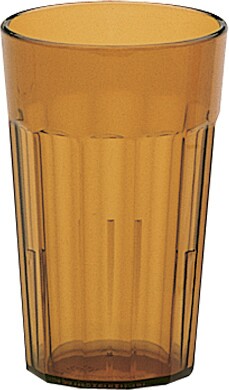 [ TUMBLER, PLASTIC, FLUTED, AMBE ]