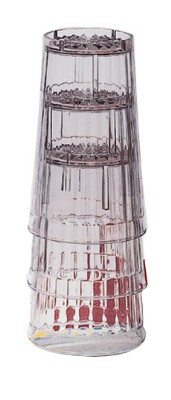 [ TUMBLER, PLASTIC, FLUTED, CLEA ]