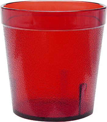 TUMBLER,PLASTIC,TEXTURED,RUBY, 9 OZ. TTUP027