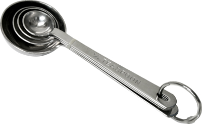 MEASURING SPOON SET, 4-PCS, S/S KUPMN024