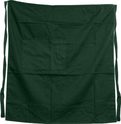 HUNTER GREEN BISTRO APRON W/2 POCKET SAP037