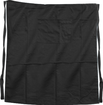 BLACK BISTRO APRON WITH POCKET SAP038