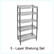 5-Layer Shelving Set