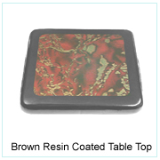 Brown Resin Coated Table Top
