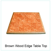 Brown Wood Edge Table Top