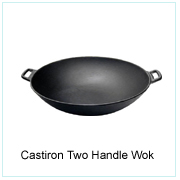 Castiron Two Handle Wok