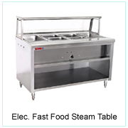 Elec. Fast Food Steam Table