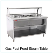 Gas Fast Food Steam Table