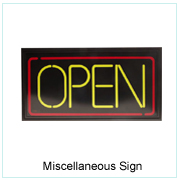 Miscellaneous Sign