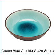 Ocean Blue Crackle Glaze Series