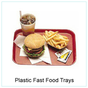 PLASTIC FAST FOOD TRAYS
