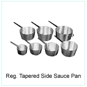 Alum. Reg. Tapered Side Sauce Pan