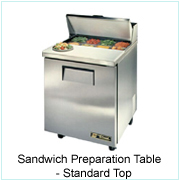 Sandwich Preparation Table-Standard Top