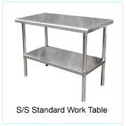 S/S Standard Work Table