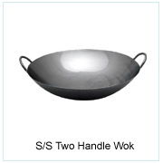 S/S Two Handle Wok