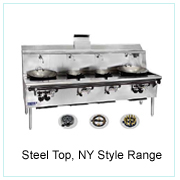 Steel Top, NY Style Range