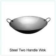 Steel Two Handle Wok