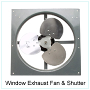 Window Exhaust Fan And Shutter